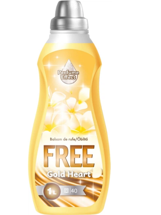 Free кондиціонер-пом'якшувач для білизни 1л GOLD HEART